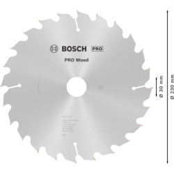Lame scie circulaire Bosch Optiline Wood tout bois Ø 230 mm alésage 30 mm 24 dents 2,8 mm