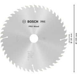 Lame scie circulaire Bosch Optiline Wood tout bois Ø 235 mm alésage 30 mm 48 dents