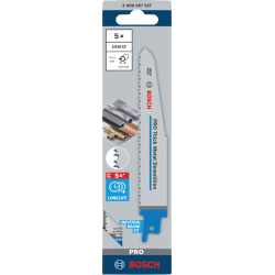 Lame scie sabre métal - Bosch S930CF Endurance for Metal - 150x22x1,6mm - Lot de 5