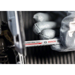 Lame scie sauteuse clean Carbon Fiber en carbure pour plastique jeu de 3 lames
