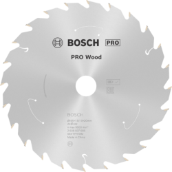 Lame de scie circulaire bois Bosch Standard for Wood 165 x 20 x 1,5 mm 24 dents