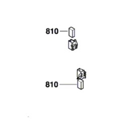 Jeu de charbon Bosch pour meuleuse angulaire PWS 780-125 - 3 603 CA2 701 et 3 603 CA2 400