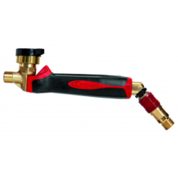 Manche pour chalumeau avec robinet coup de pouce Express 603CR - Raccord tournant coudé - Filetage M18x1 mâle