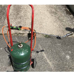 Désherbeur chalumeau thermique écologique - Gaz butane - 37 Kw - Tuyau 4.5 mètres