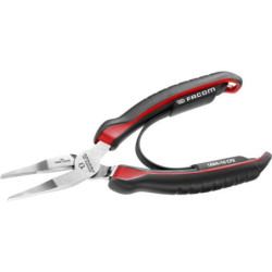 Pince à bec plat effilé Facom pour accès difficile 160 mm gainée