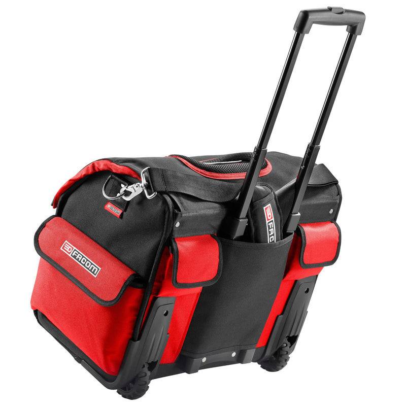 CURMIO Sac De Travail Pour Enseignant à Roulettes 14'' - Rouge, Multifonction