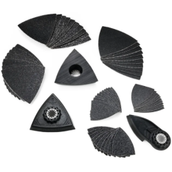 Ensemble d'accessoires de ponçage Starlock pour outil oscillant multifonctions - 63 pièces - Fein
