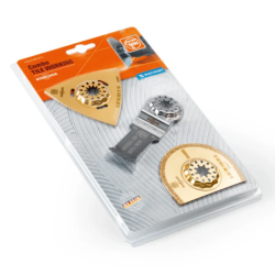 Ensemble 3 accessoires Starlock spécial carrelage salle de bain pour outil multifonctions - Fein