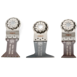 Lame de scie plongeante E-Cut Starlock bois et métal pour outil multifonctions - Fein - Lot de 3