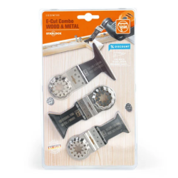 Lame de scie plongeante E-Cut Starlock bois et métal pour outil multifonctions - Fein - Lot de 3