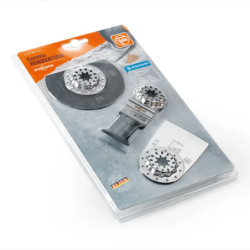Ensemble 3 accessoires Starlock pour outil multifonctions spécial rénovation de planchers - Fein