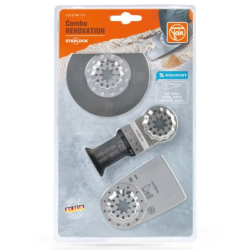 Ensemble 3 accessoires Starlock pour outil multifonctions spécial rénovation de planchers - Fein