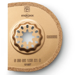 Lame segment à concrétion carbure Starlock pour outil oscillant - Ø 75 mm - Coupe 1,2 mm