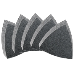 Feuille abrasive triangulaire auto-agrippante 80 mm Fein - Lot de 50 - Grains 60-80-120-180-240