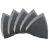 Feuille abrasive triangulaire auto-agrippante 80 mm Fein - Lot de 50 - Grains 60-80-120-180-240