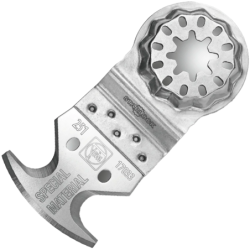 Lame multi-usages pour outil oscillant - Starlock - 3 surfaces de coupe - Matériaux spéciaux