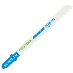 Lame de scie spécial métal pour scie sauteuse longueur 75mm pas de denture 1.2 mm (x5lames)