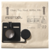 Sac filtre Festool FIS-CT 55/5 pour aspirateur CT 55 lot de 5