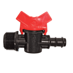 Vanne de régulation cannelée filetée arrosage goutte à goutte - Mâle femelle 20/27 Ø 13x16 mm