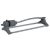 Arroseur oscillant avec rampe aluminium raccord mâle automatique - 17 buses laiton - Fitt
