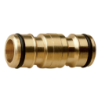 Raccord automatique pour tuyau arrosage - accoupleur double mâle droit 19 mm - Fitt - Laiton