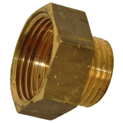 Raccord pompe à eau - mamelon réduit Mâle/Femelle Mâle 26/34 Femelle 20/27 - Fitt - Laiton