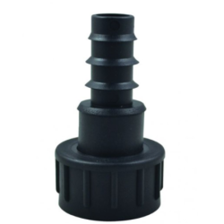 Raccord de jonction cannelé en plastique pour arrosage goutte à goutte sortie femelle 13 x 16 mm