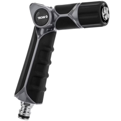 Pistolet d'arrosage jet droit réglable - On-Off au pouce - Connecteur métal - Métal tri-matière