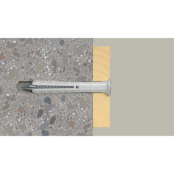 Cheville à frapper N-S acier électrozingué M08x120 - boîte de 6