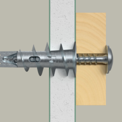 Cheville métallique pour carton-plâtre GKM-S 35 avec vis à tête bombée - boîte de 100