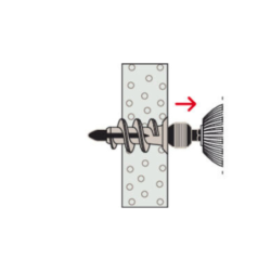 Cheville GK pour placo avec outil de pose - boîte de 100