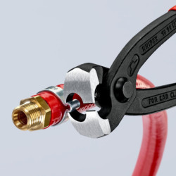 Pince pour collier de serrage à 1 ou 2 oreilles Knipex - 220 mm - Poignées gainées