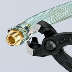 Pince pour collier de serrage à 1 ou 2 oreilles Knipex - 220 mm - Poignées gainées