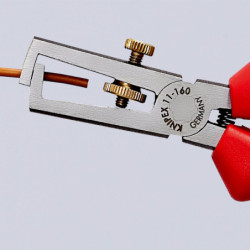 Pince à dénuder universelle avec ressort d'ouverture - Longueur 160 mm - Poignées gainées