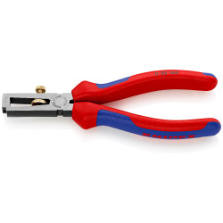 Pince à dénuder polie gainé bicolores longueur 160 mm