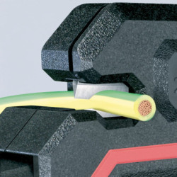 Pince à dénuder automatique réglable fils d'isolation Knipex - 0.2 - 6 mm² - Boîtier plastique