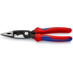 Pince multifonctionnelle installation électrique Knipex - Longueur 200 mm - Poignées gainées