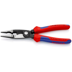 Pince multifonctionnelle installation électrique Knipex - Longueur 200 mm - Poignées gainées
