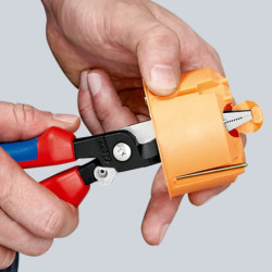 Pince multifonctionnelle installation électrique Knipex - Longueur 200 mm - Poignées gainées