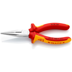 Pince becs demi ronds isolés 1000 V longueur 160 mm