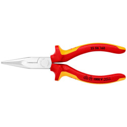 Pince becs demi ronds isolés 1000 V longueur 160 mm