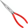 Pince à becs demi-ronds, droite - Knipex - Poignées gainées plastique - Longueur 200 mm