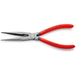 Pince à becs demi-ronds, droite - Knipex - Poignées gainées plastique - Longueur 200 mm