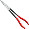 Pince à monter coudée à 45° profils transversaux Knipex - Poignées gainées plastique - 280 mm