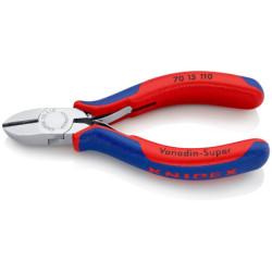 Pince coupante de côté pour fils doux et durs - Knipex - Longueur 110 mm - Avec ressort