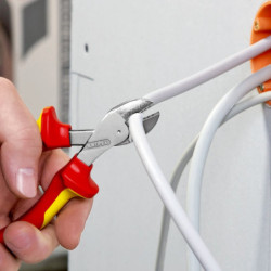 Pince coupante de côté X-Cut Knipex - Chromée - Poignées gainées 1000 V - 160 mm