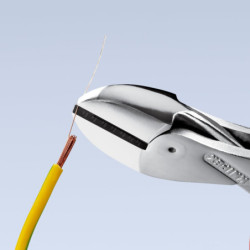 Pince coupante de côté X-Cut Knipex - Chromée - Poignées gainées 1000 V - 160 mm