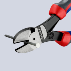 Pince coupante de côté Knipex à forte démultiplication avec ressort d'ouverture