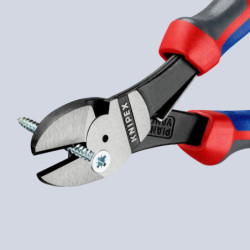 Pince coupante de côté Knipex à forte démultiplication avec ressort d'ouverture