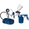 Kit 5 accessoires sortie de compresseur raccord rapide corps en aluminium